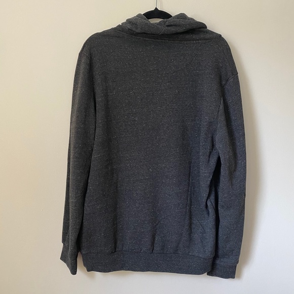 Forever 21 Men's Gray Heathered Cowl Neck Sweater - Picture 4 of 5